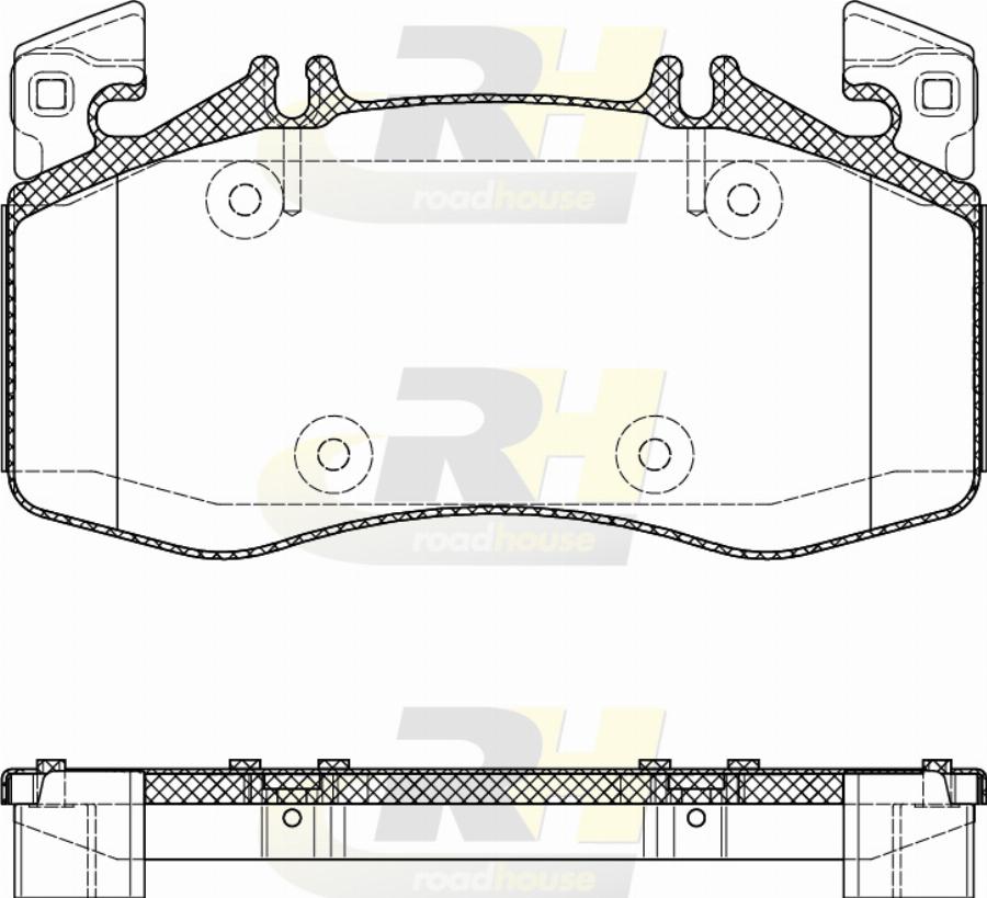 Roadhouse 21908.00 - Гальмівні колодки, дискові гальма autocars.com.ua