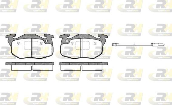 Roadhouse 2192.96 - Гальмівні колодки, дискові гальма autocars.com.ua