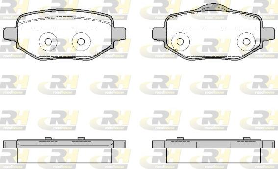 Roadhouse 21952.00 - Гальмівні колодки, дискові гальма autocars.com.ua