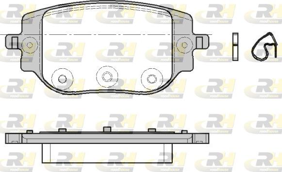 Roadhouse 21965.00 - Гальмівні колодки, дискові гальма autocars.com.ua