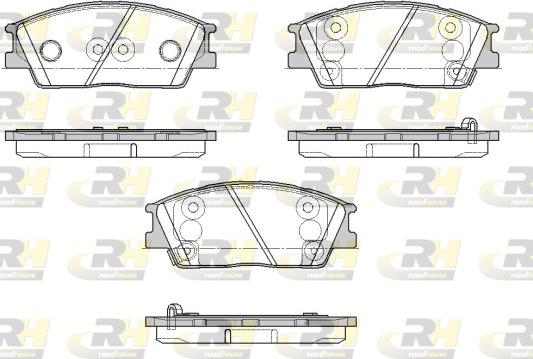 Roadhouse 21967.02 - Гальмівні колодки, дискові гальма autocars.com.ua