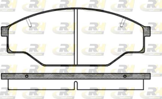 Roadhouse 2197.10 - Тормозные колодки, дисковые, комплект autodnr.net