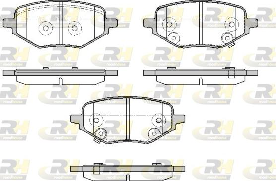 Roadhouse 21978.02 - Гальмівні колодки, дискові гальма autocars.com.ua