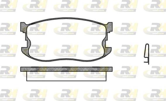 Roadhouse 2198.04 - Гальмівні колодки, дискові гальма autocars.com.ua