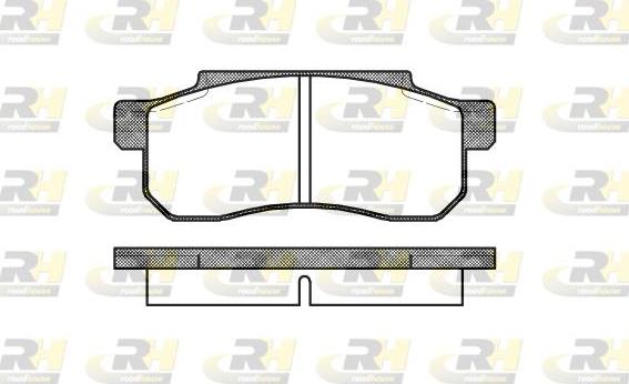 Roadhouse 2203.00 - Тормозные колодки, дисковые, комплект avtokuzovplus.com.ua