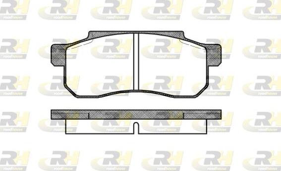 Roadhouse 2203.10 - Гальмівні колодки, дискові гальма autocars.com.ua