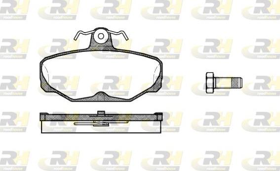 Roadhouse 2205.00 - Тормозные колодки, дисковые, комплект avtokuzovplus.com.ua