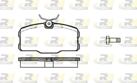 Roadhouse 2207.00 - Гальмівні колодки, дискові гальма autocars.com.ua