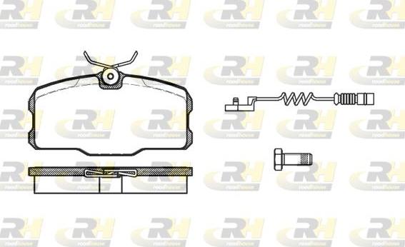 Roadhouse 2207.12 - Гальмівні колодки, дискові гальма autocars.com.ua