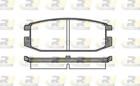 Roadhouse 2217.00 - Гальмівні колодки, дискові гальма autocars.com.ua