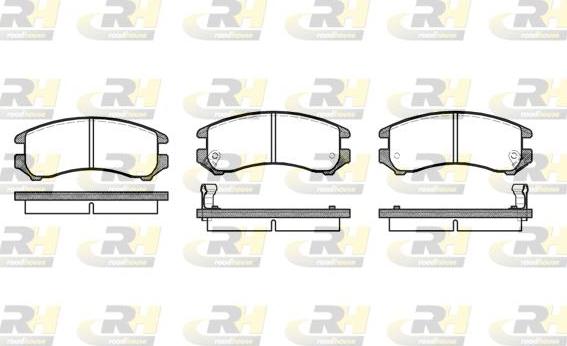 Roadhouse 2219.02 - Гальмівні колодки, дискові гальма autocars.com.ua