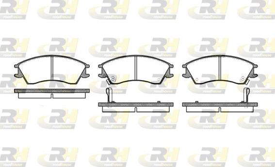 Roadhouse 2224.12 - Гальмівні колодки, дискові гальма autocars.com.ua