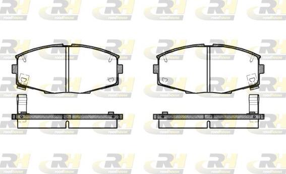 Roadhouse 2225.04 - Гальмівні колодки, дискові гальма autocars.com.ua