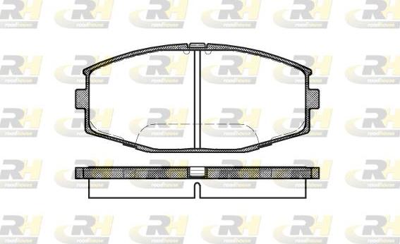 Roadhouse 2225.10 - Тормозные колодки, дисковые, комплект autodnr.net