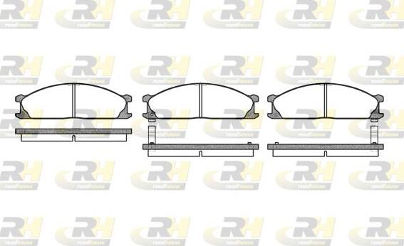 Roadhouse 2236.02 - Гальмівні колодки, дискові гальма autocars.com.ua