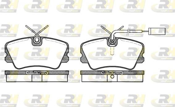 Roadhouse 2259.12 - Тормозные колодки, дисковые, комплект avtokuzovplus.com.ua