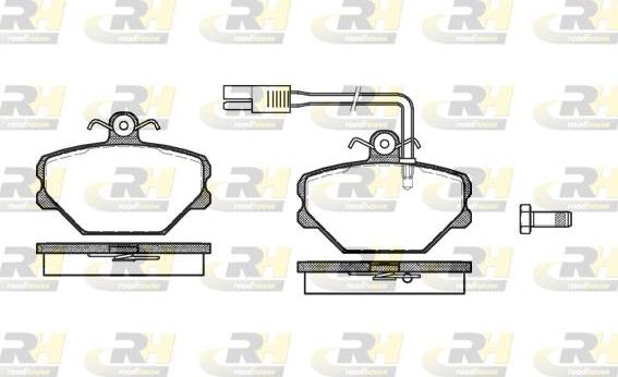 Roadhouse 2264.12 - Гальмівні колодки, дискові гальма autocars.com.ua