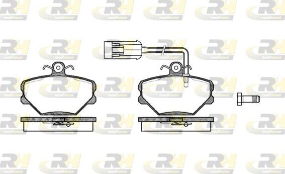 Roadhouse 2264.42 - Гальмівні колодки, дискові гальма autocars.com.ua