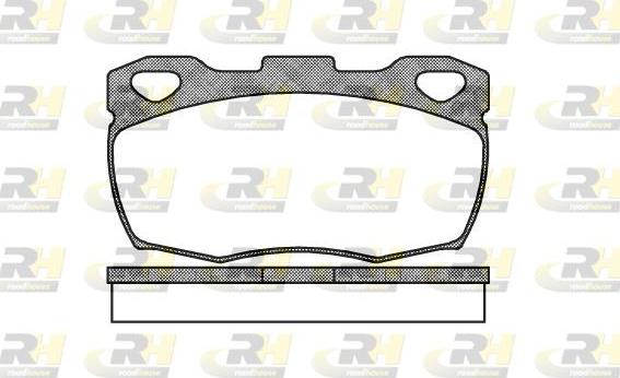 Roadhouse 2266.00 - Гальмівні колодки, дискові гальма autocars.com.ua