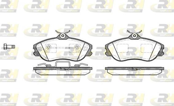 Roadhouse 2276.20 - Гальмівні колодки, дискові гальма autocars.com.ua