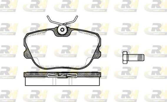 Roadhouse 2280.10 - Гальмівні колодки дискові autocars.com.ua