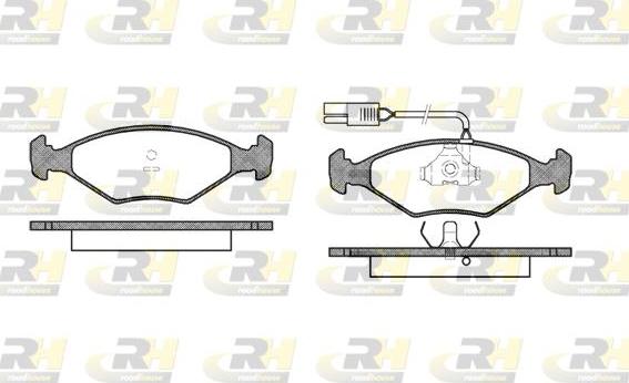 Roadhouse 2281.02 - Тормозные колодки, дисковые, комплект avtokuzovplus.com.ua