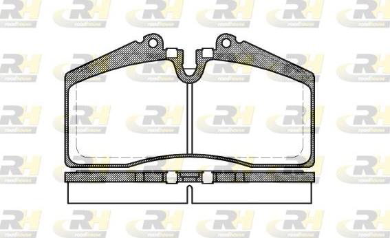 Roadhouse 2288.00 - Гальмівні колодки, дискові гальма autocars.com.ua