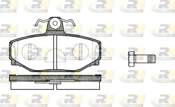 Roadhouse 2297.10 - Гальмівні колодки, дискові гальма autocars.com.ua