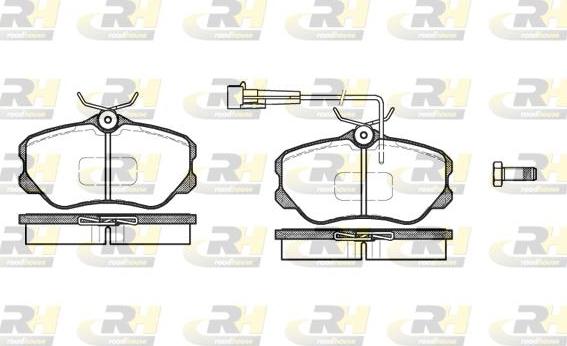 Roadhouse 2303.02 - Тормозные колодки, дисковые, комплект avtokuzovplus.com.ua