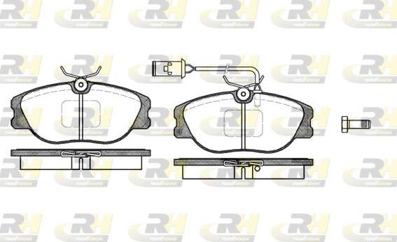 Roadhouse 2305.02 - Тормозные колодки, дисковые, комплект autodnr.net