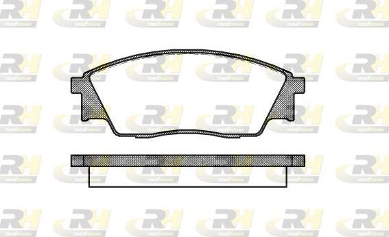 Roadhouse 2307.00 - Тормозные колодки, дисковые, комплект avtokuzovplus.com.ua