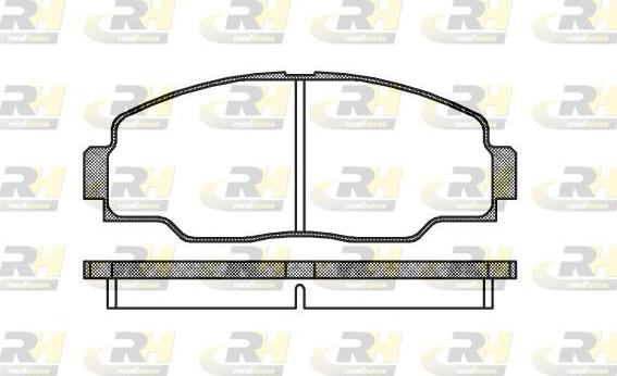 Roadhouse 2308.00 - Гальмівні колодки, дискові гальма autocars.com.ua