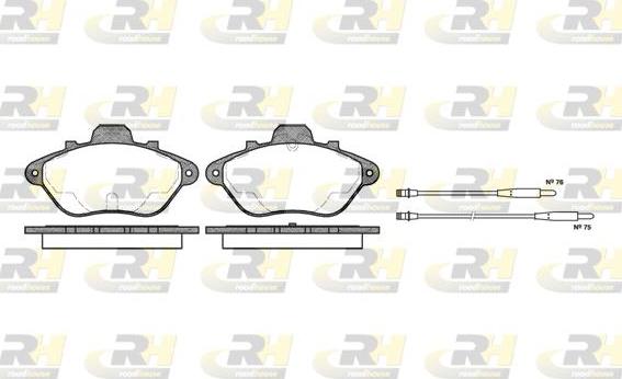 Roadhouse 2310.14 - Тормозные колодки, дисковые, комплект avtokuzovplus.com.ua