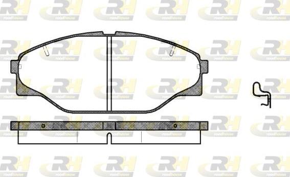 Roadhouse 2314.04 - Гальмівні колодки, дискові гальма autocars.com.ua