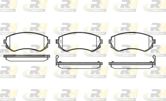 Roadhouse 2317.12 - Тормозные колодки, дисковые, комплект autodnr.net