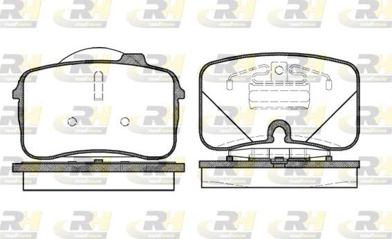 Roadhouse 2328.00 - Гальмівні колодки, дискові гальма autocars.com.ua