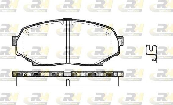 Roadhouse 2338.12 - Гальмівні колодки, дискові гальма autocars.com.ua