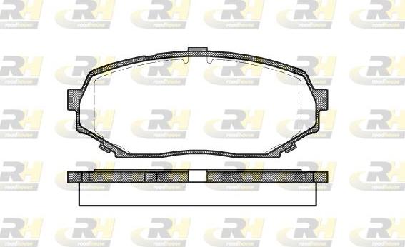 Roadhouse 2339.00 - Тормозные колодки, дисковые, комплект autodnr.net