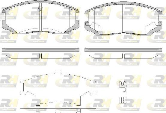 Roadhouse 2357.32 - Гальмівні колодки, дискові гальма autocars.com.ua