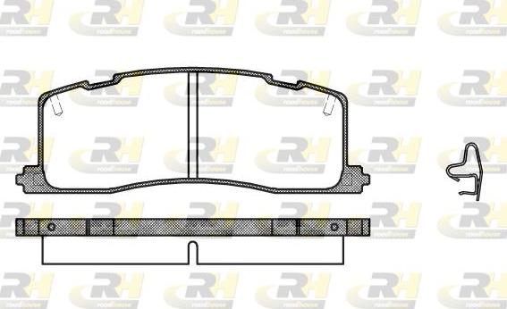 Roadhouse 2367.00 - Гальмівні колодки, дискові гальма autocars.com.ua