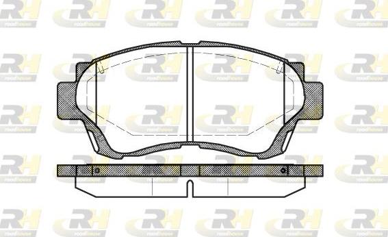 Roadhouse 2370.00 - Гальмівні колодки, дискові гальма autocars.com.ua