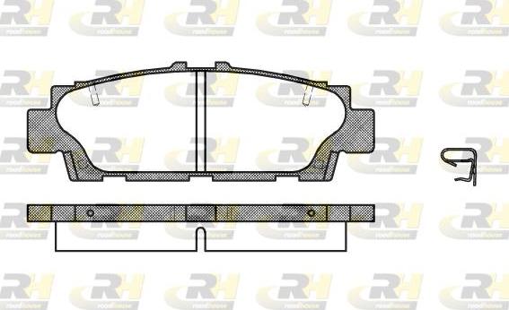 Roadhouse 2376.00 - Гальмівні колодки, дискові гальма autocars.com.ua