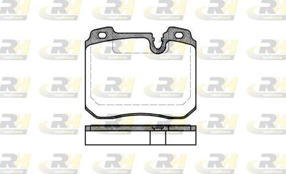 Roadhouse 2378.00 - Тормозные колодки, дисковые, комплект avtokuzovplus.com.ua