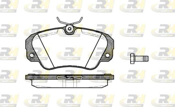 Roadhouse 2382.00 - Гальмівні колодки, дискові гальма autocars.com.ua