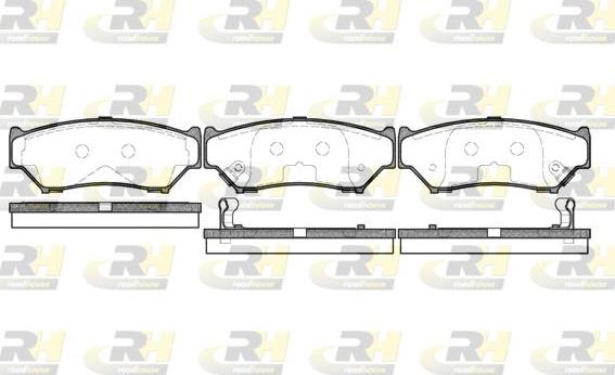 Roadhouse 2389.12 - Тормозные колодки, дисковые, комплект avtokuzovplus.com.ua