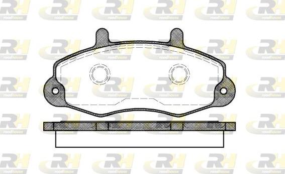 Roadhouse 2391.00 - Тормозные колодки, дисковые, комплект avtokuzovplus.com.ua