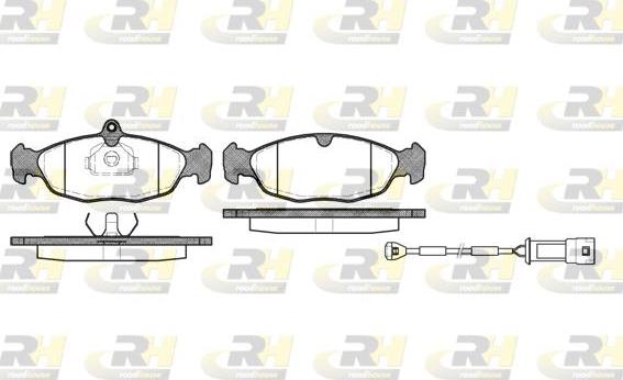 Roadhouse 2393.02 - Тормозные колодки, дисковые, комплект avtokuzovplus.com.ua