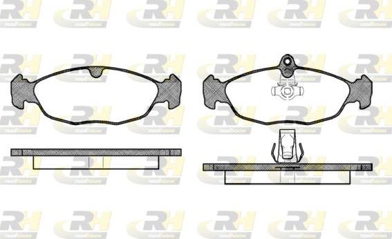 Roadhouse 2393.30 - Тормозные колодки, дисковые, комплект avtokuzovplus.com.ua