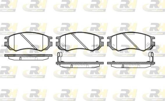 Roadhouse 2395.02 - Гальмівні колодки, дискові гальма autocars.com.ua