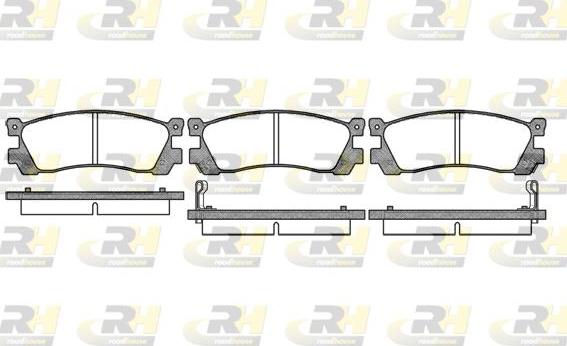 Roadhouse 2399.02 - Тормозные колодки, дисковые, комплект avtokuzovplus.com.ua